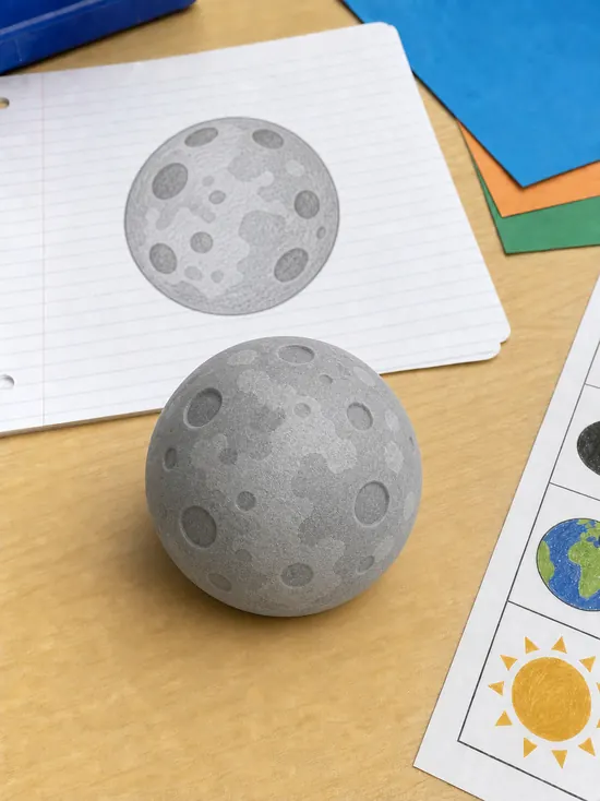 A school project drawing turned into a 3D printed model